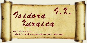 Isidora Kuraica vizit kartica